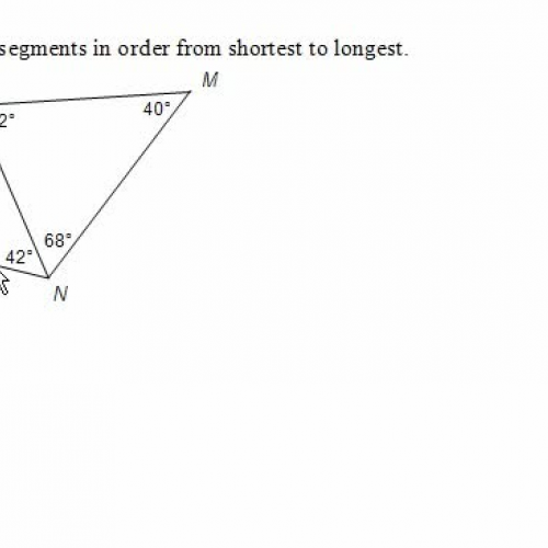 comparing segments in triangles