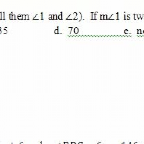 complementary angles unknown 3