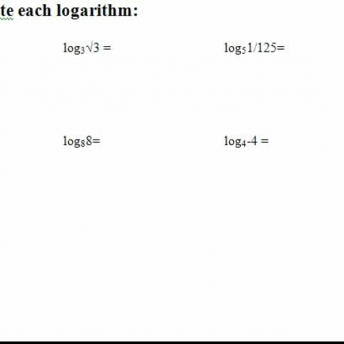 evaluating logs