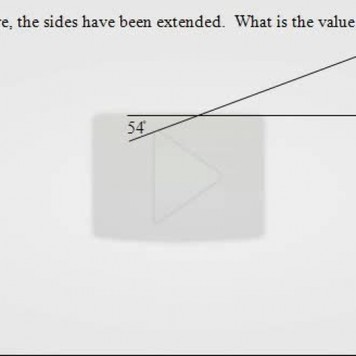 finding exterior angle in triangle review 50 