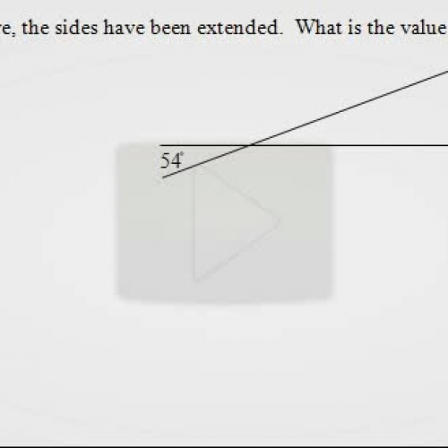 finding exterior angle in triangle review 50