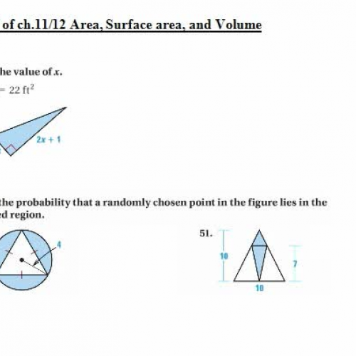 R E V I E Wch11 prob 7 and prob49