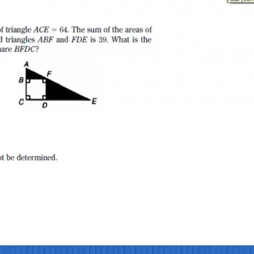 Triangle areas SAT, ACT, HSPE