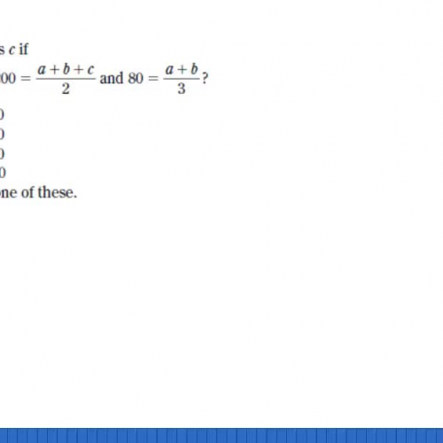 Evaluating algebraic expressions 1