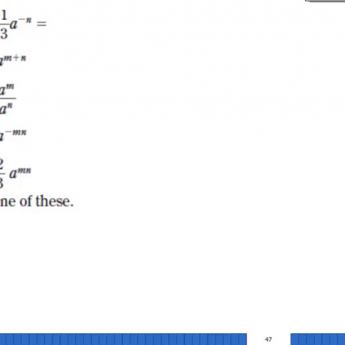 Simplifying exponents HSPE, SAT, ACT