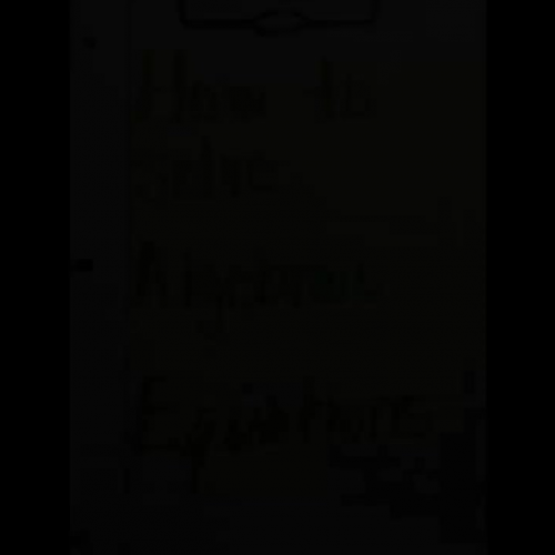 Solving Algebraic Equations