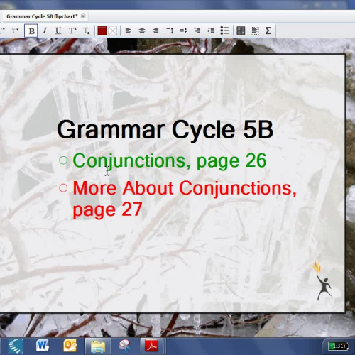 Grammar Cycle 5B video