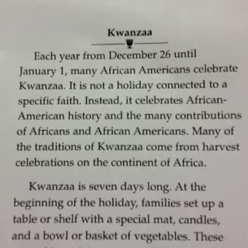 Kwanzaa
