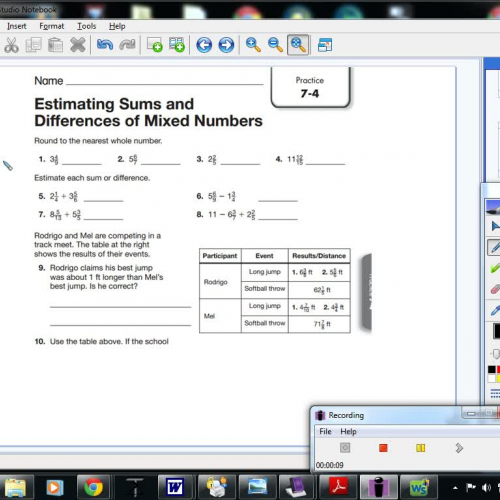 7-4 Estimating Sums and Differences of Mixed 