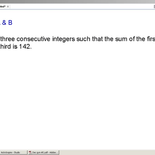 Consecutive Integers (76)