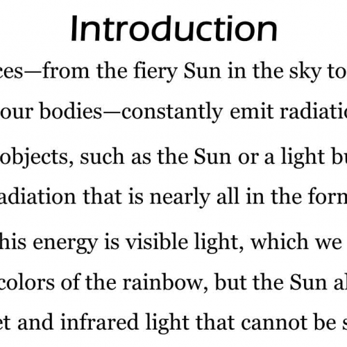 Electromagnetic Radiation