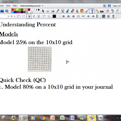 Understanding percents