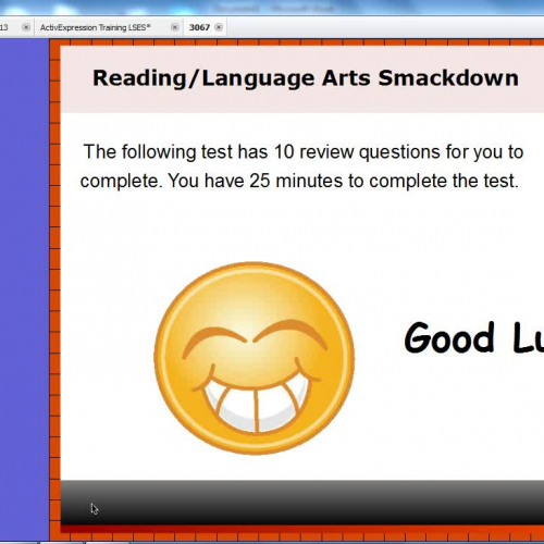 Groups with Self Paced Testing in ActivInspir