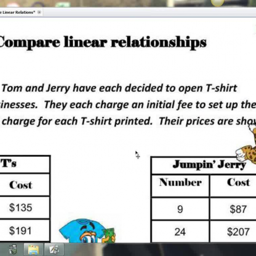 Linear Relationships-7-Compare Linear Relatio