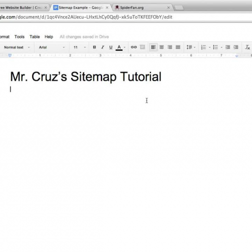 Sitemap Tutorial - Google Docs Drawing Tools