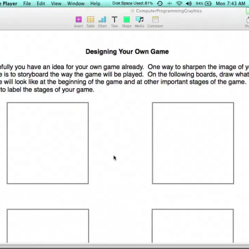 StoryboardingYourGame