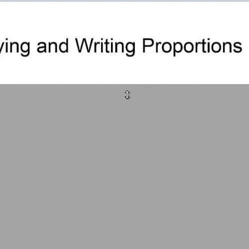 Equivalent ratios and proportions