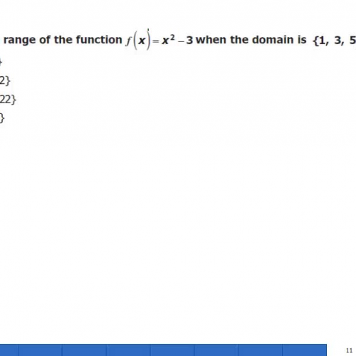 Range of a function