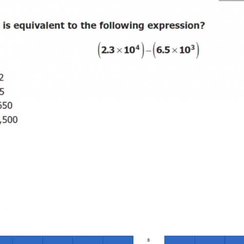 Subtracting in scientific notation