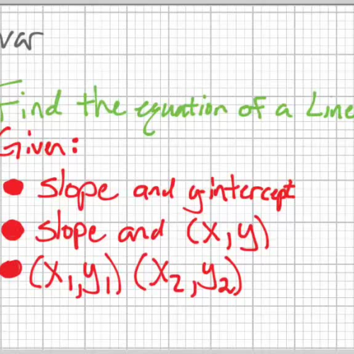 Find The Equation Of The Line
