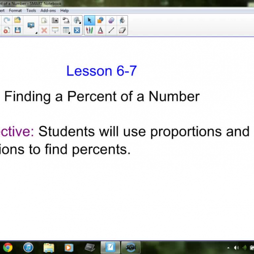 6-7 Finding a Percent of a Number