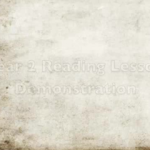 Y2 Reading Demonstration
