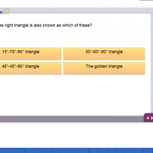 Special right triangles 45-45-90, HSPE