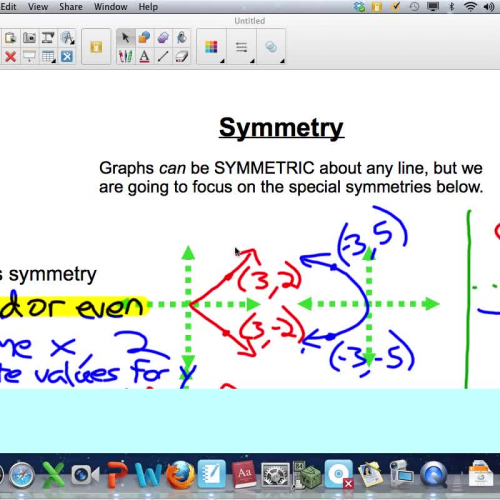 Odd and Even symmetries lesson