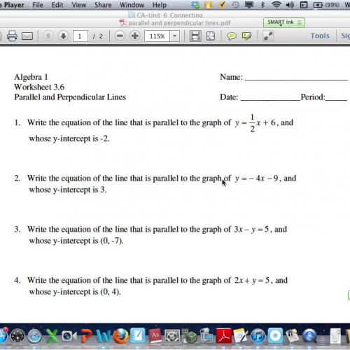 parallel-perpendicular equations lesson