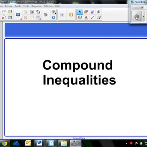 Compound Inequalities AND