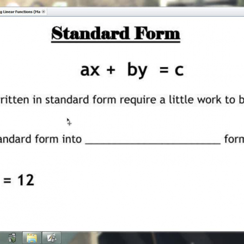 Lesson 5 - Standard Form