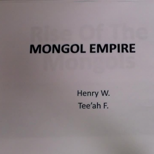 4th Period - Mongol Empire