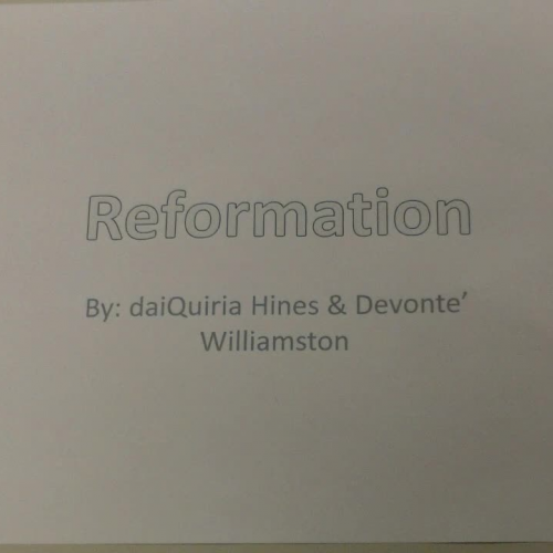 7th Period - Reformation