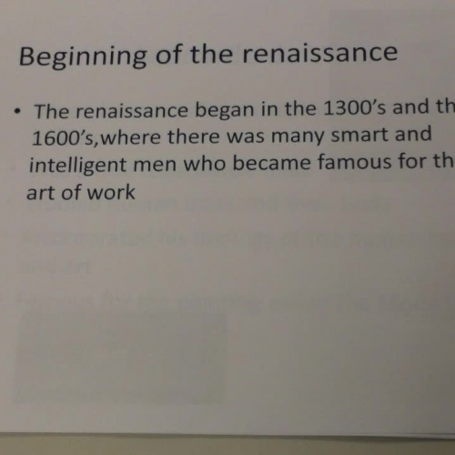 7th Period - Renaissance