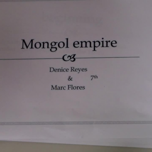 7th Period - Mongol Empire