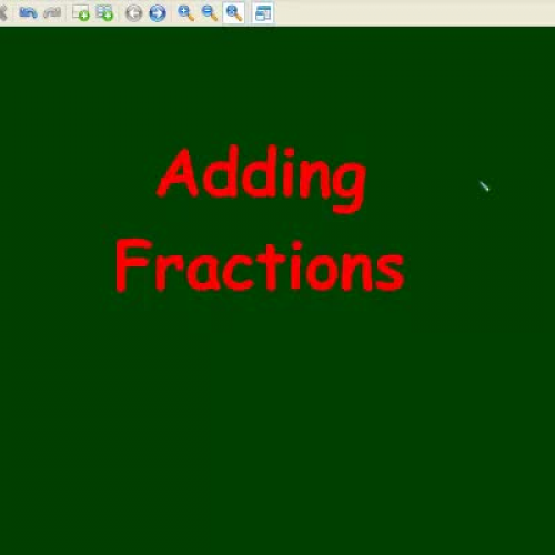 Adding Fractions with Like Denominators