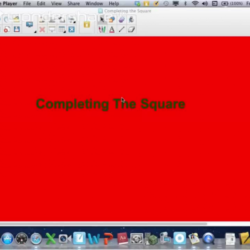 Completing the Square lesson