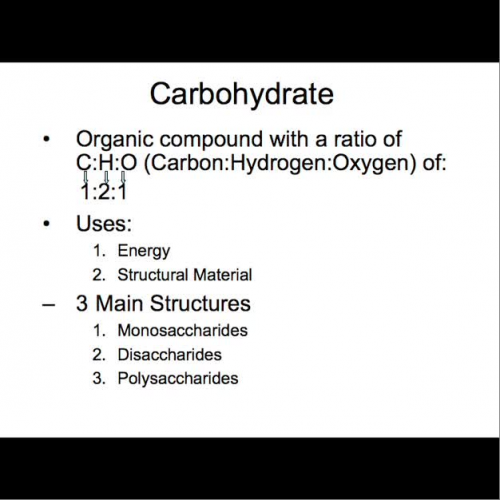 6.3 Molecules of Life - Carbohydrates