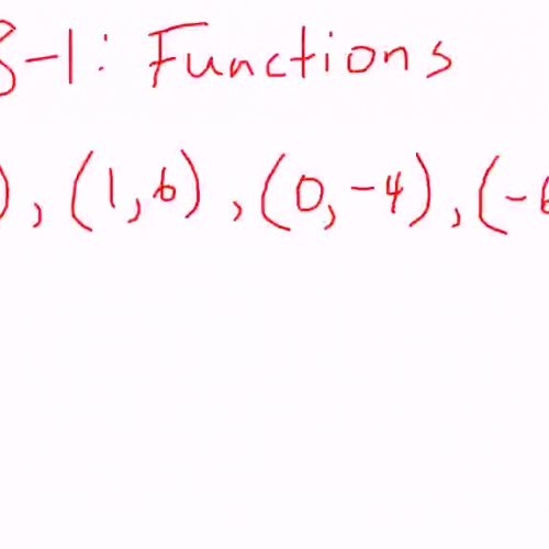 8-1 Functions