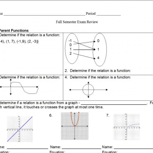 Part I - Alg 2 - Fall Final Review