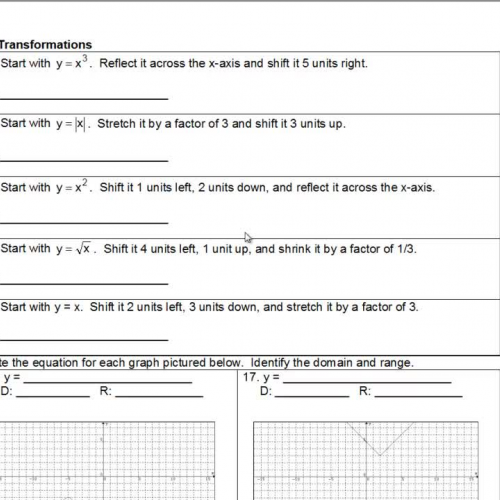 Part II - Alg 2 - Fall Final Review