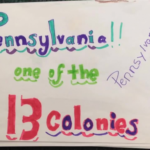 Pennsylvania Colony Paper Slide Video