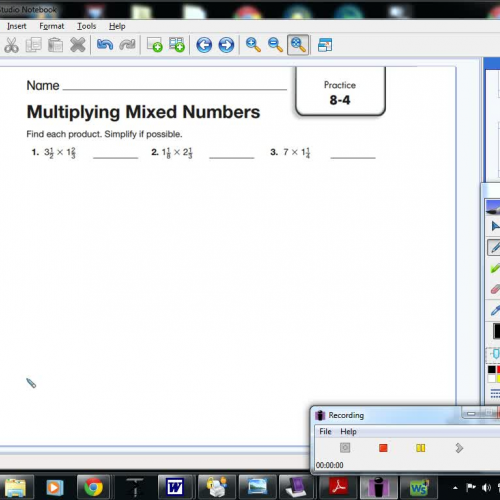8-4 Multiplying Mixed Numbers