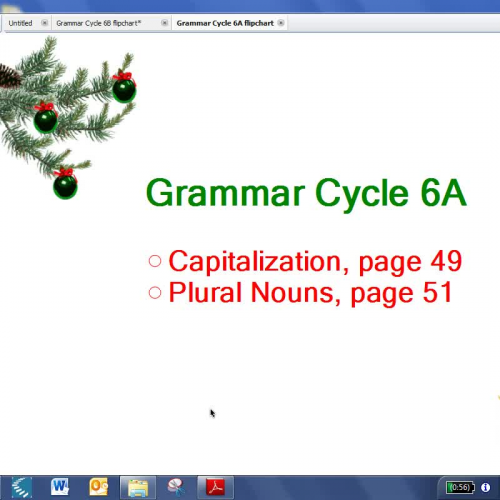 Grammar Cycle 6A video
