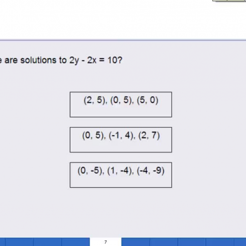 Solutions to linear equations HSPE