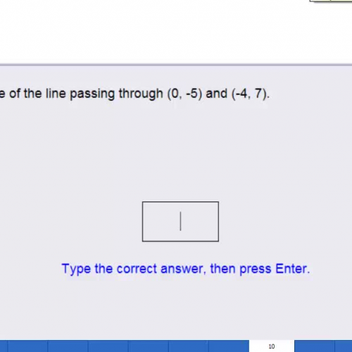 Finding Slope HSPE