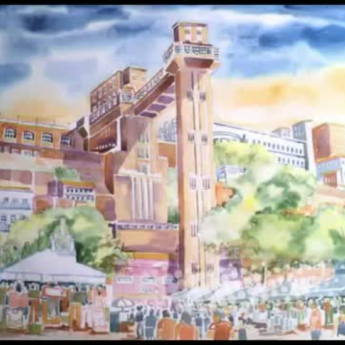 AULAS GR?TIS PINTURA ? AQUARELA DO ELEVADOR L