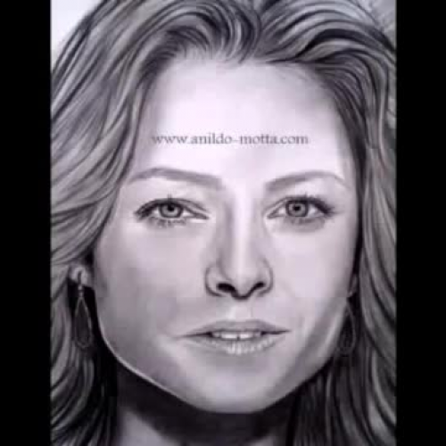 Desenho realista retrato feminino. Aulas gr?t