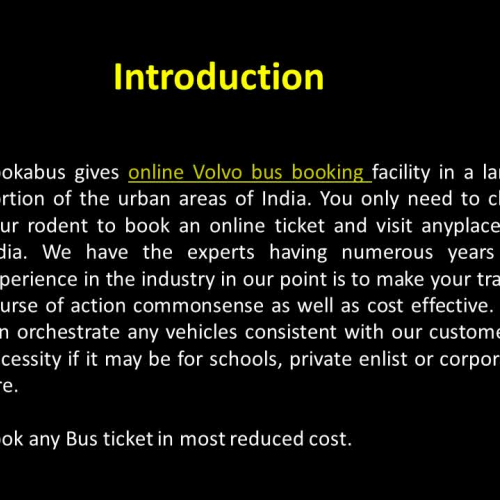 volvo bus booking services