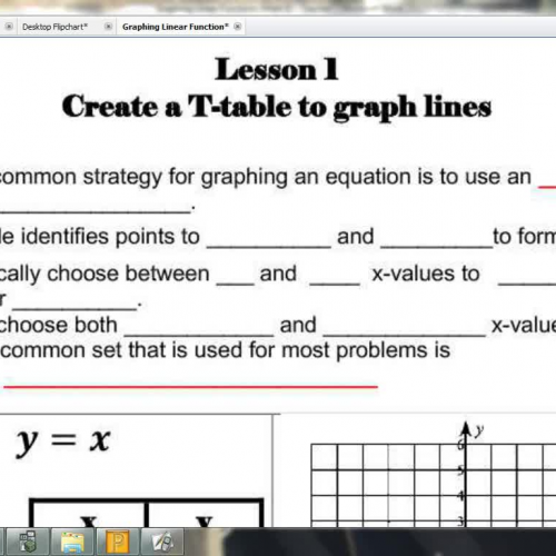 Lesson 1- Create T-Tables to Graph Lines~1